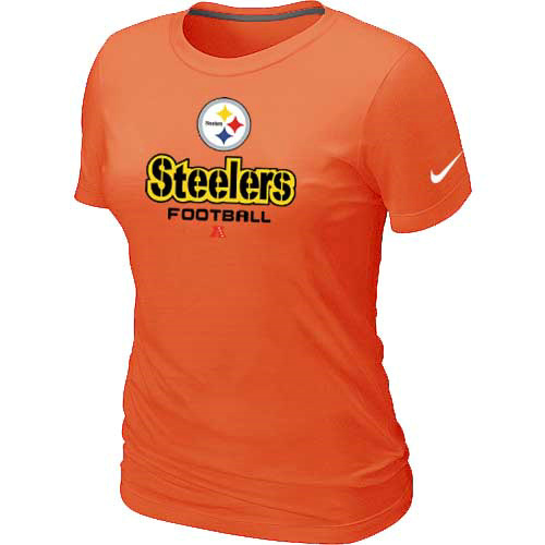 Women Pittsburgh Steelers Orange T-Shirt