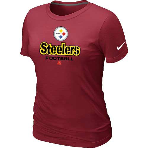 Women Pittsburgh Steelers Red T-Shirt