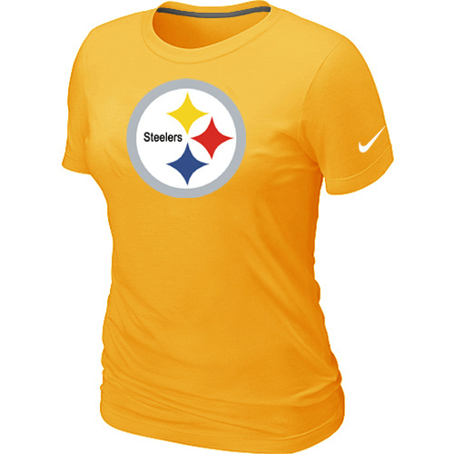 Women Pittsburgh Steelers Yellow T-Shirts