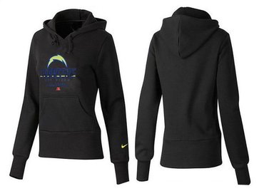 Women San Diego Chargers Logo Pullover Hoodie-- (25)