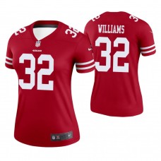 Women San Francisco 49ers #32 Joe Williams Scarlet Legend Jersey