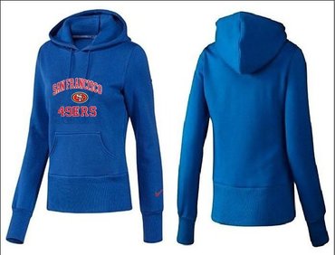 Women San Francisco 49ers Logo Pullover Hoodie--13