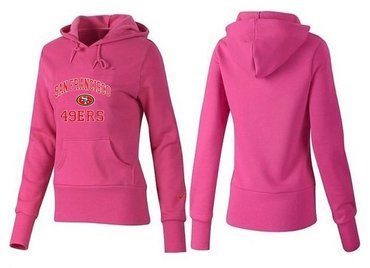 Women San Francisco 49ers Logo Pullover Hoodie--19