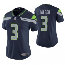 Women Seattle Seahawks #3 Russell Wilson Navy Game Jersey