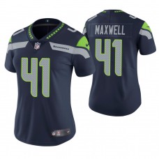 Women Seattle Seahawks #41 Byron Maxwell Navy Game Jersey