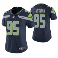 Women Seattle Seahawks #95 Dion Jordan Navy Game Jersey