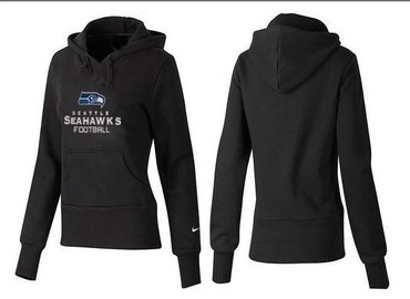 Women Seattle Seahawks Logo Pullover Hoodie-- (28)