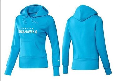 Women Seattle Seahawks Logo Pullover Hoodie-- (54)