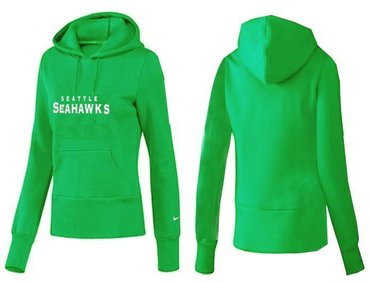 Women Seattle Seahawks Logo Pullover Hoodie-- (57)