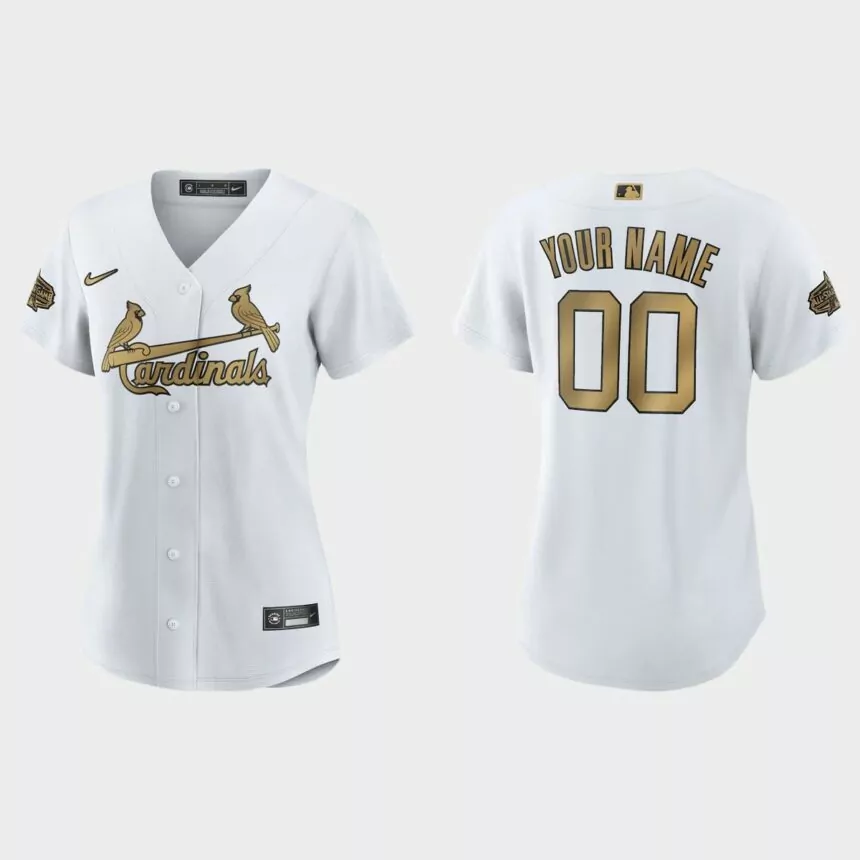 Women St. Louis Cardinals Custom White 2022 MLB All-Star Game Replica 