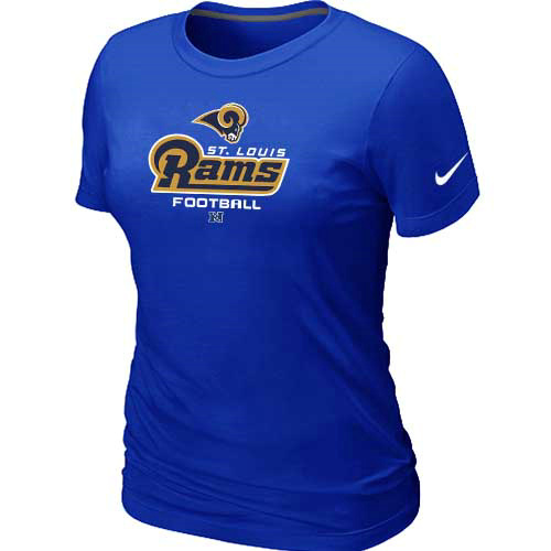 Women St.Louis Rams Blue  T-Shirt