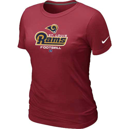 Women St.Louis Rams Red T-Shirt