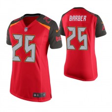 Women Tampa Bay Buccaneers #25 Peyton Barber Red Game Jersey