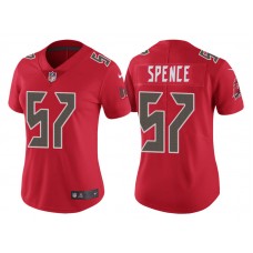Women Tampa Bay Buccaneers #57 Noah Spence Red Color Rush Legend Jersey