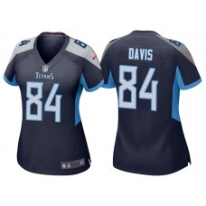 Women Tennessee Titans #84 Corey Davis Navy 2018 Game Jersey
