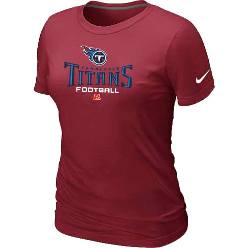 Women Tennessee Titans Red  T-Shirt