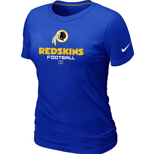 Women Washington Red Skins Blue T-Shirt
