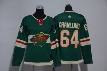 Women Wild 64 Mikael Granlund Green Women Adidas Jersey