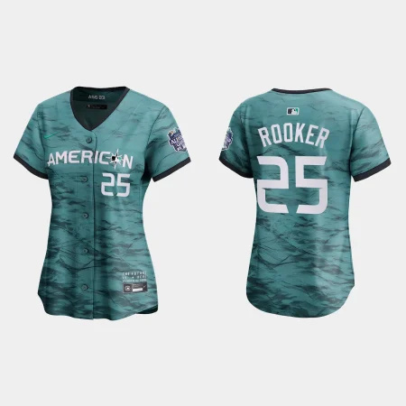 Women’s American League Brent Rooker 2023 MLB All-Star Game Jersey – Teal