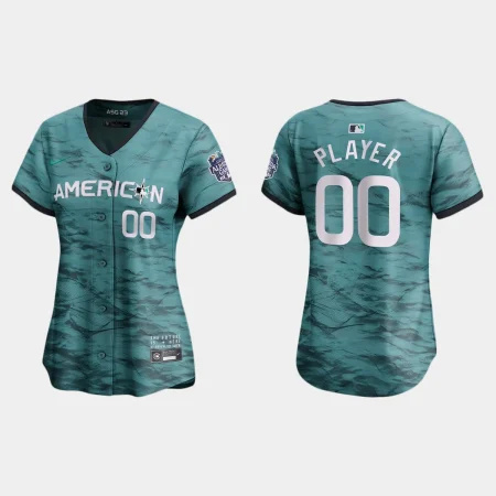 Women’s American League Custom 2023 MLB All-Star Game Limited Jersey – Teal