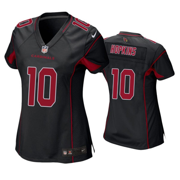 Womens Arizona Cardinals #10 DeAndre Hopkins Nike Black Color Rush Limited Jersey