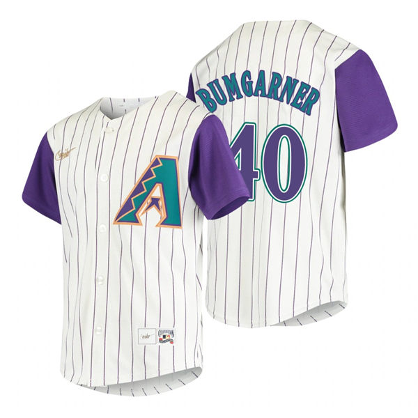 Womens Arizona Diamondbacks #40 Madison Bumgarner Nike Cream Cooperstown Collection