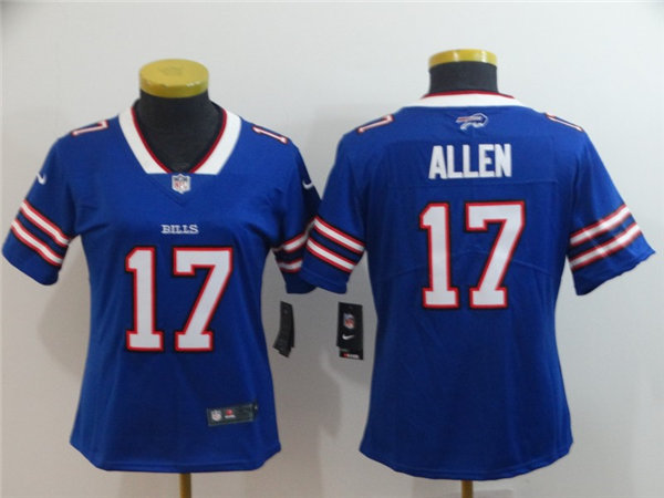 Womens Buffalo Bills #17 Josh Allen Nike Royal Game Stitched Jersey