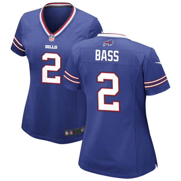 Womens Buffalo Bills #2 Tyler Bass Nike Roayl Jerse
