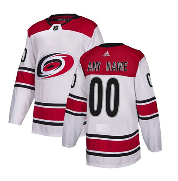 Womens Carolina Hurricanes adidas White Away Custom Stitched Jersey