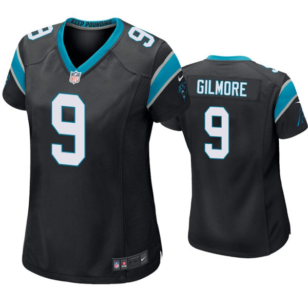 Womens Carolina Panthers #9 Stephon Gilmore Nike Black Limited Jersey