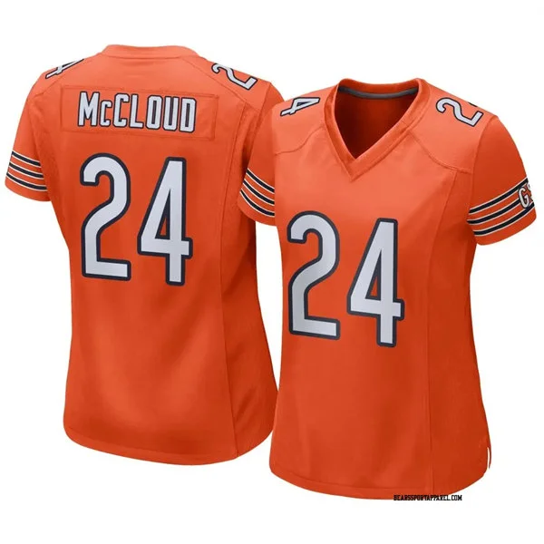 Womens Chicago Bears #24 Nick McCloud Nike Orange Limited Jersey 