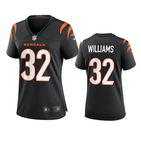 Womens Cincinnati Bengals #32 Trayveon Williams Nike Black Team Color Limited Jersey