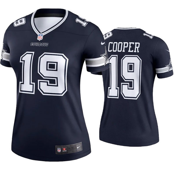 Womens Dallas Cowboys #19 Amari Cooper Nike Navy Team Color Limited Jersey