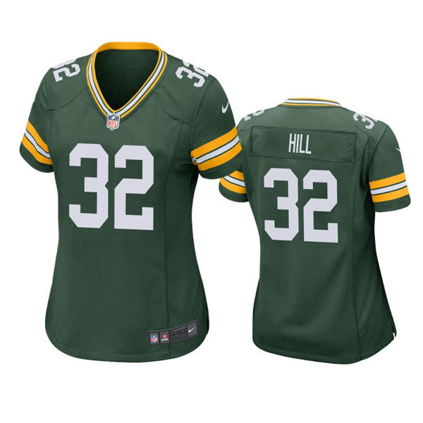 Womens Green Bay Packers #32 Kylin Hill Nike Green Limited Jersey