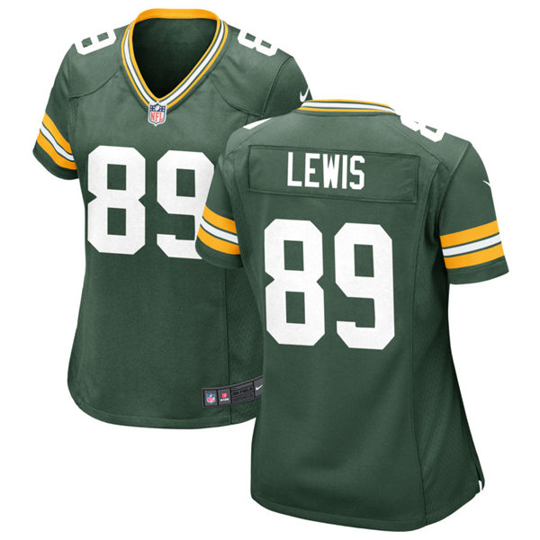 Womens Green Bay Packers #89 Marcedes Lewis Nike Green Limited Jersey