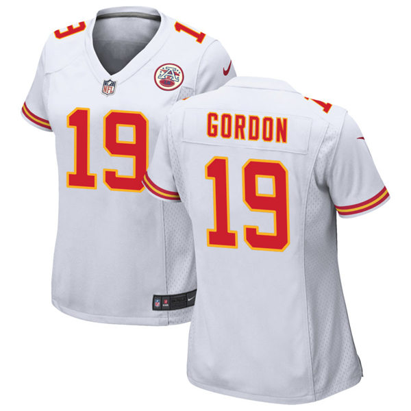 Womens Kansas City Chiefs #19 Josh Gordon Nike White Limited Jersey