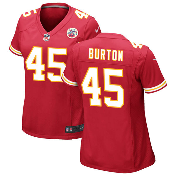 Womens Kansas City Chiefs #45 Michael Burton Nike Red Limited Jersey