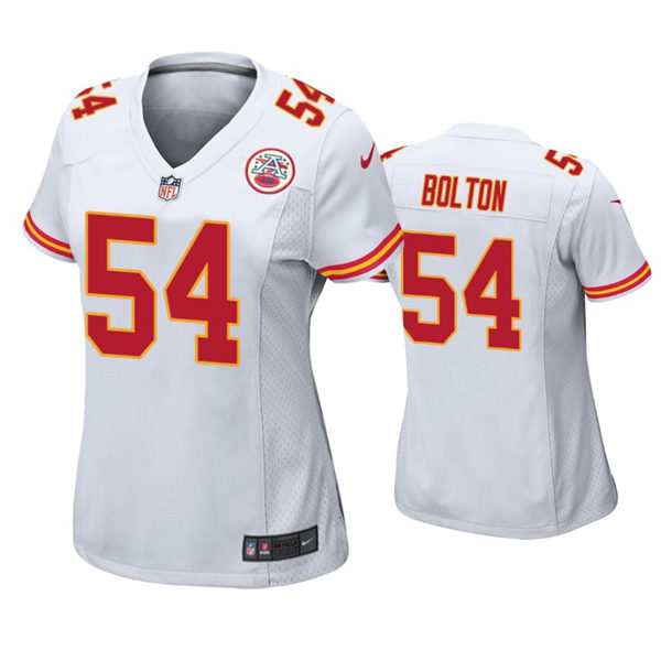 Womens Kansas City Chiefs #54 Nick Bolton Nike White Limited Jersey