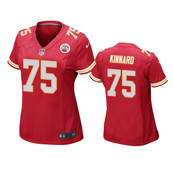 Womens Kansas City Chiefs #75 Darian Kinnard Red Limited Jersey