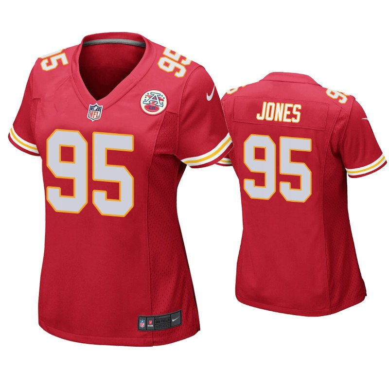 Womens Kansas City Chiefs #95 Chris Jones Nike Red Limited Jersey