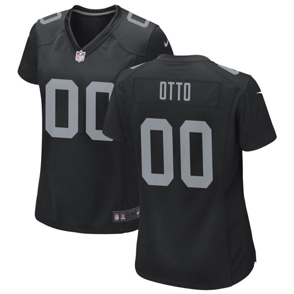 Womens Las Vegas Raiders Retired Player #00 Jim Otto Nike Black Vapor Limited Jersey