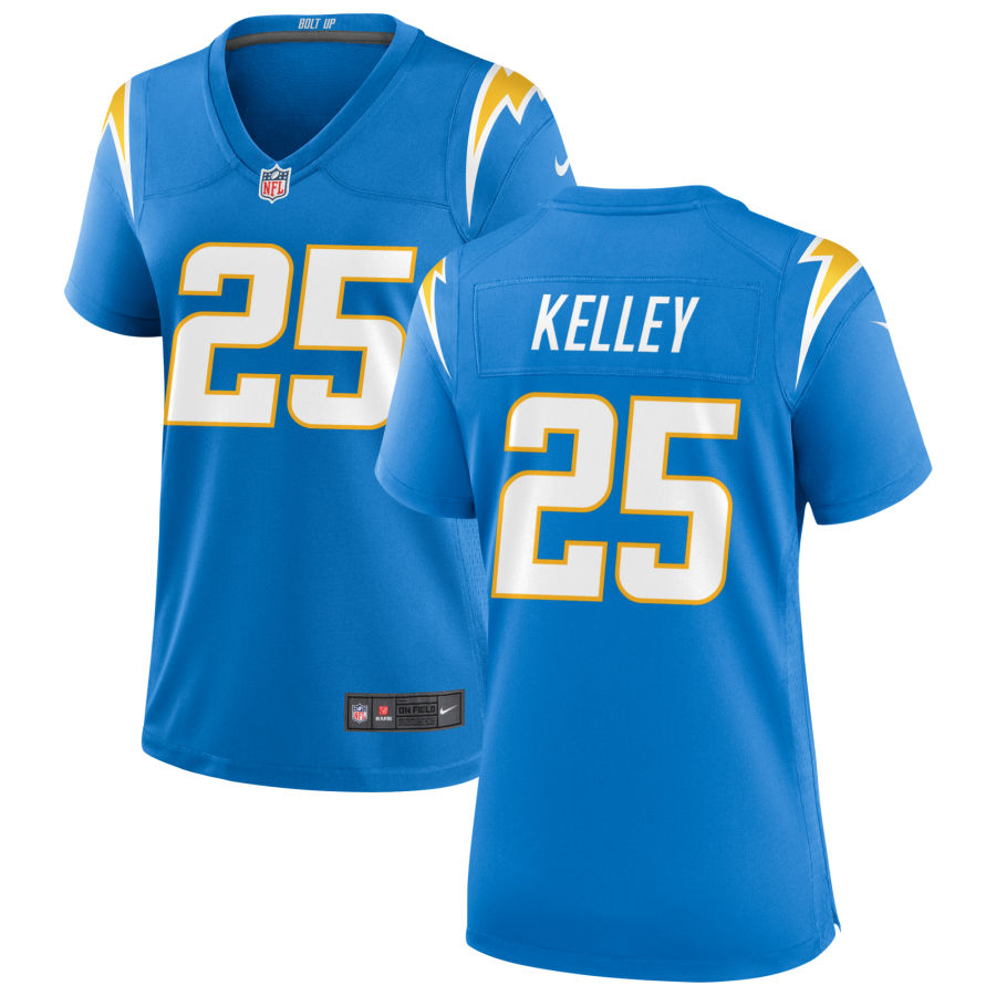 Womens Los Angeles Chargers #25 Joshua Kelley Nike Powder Blue Limited Jersey