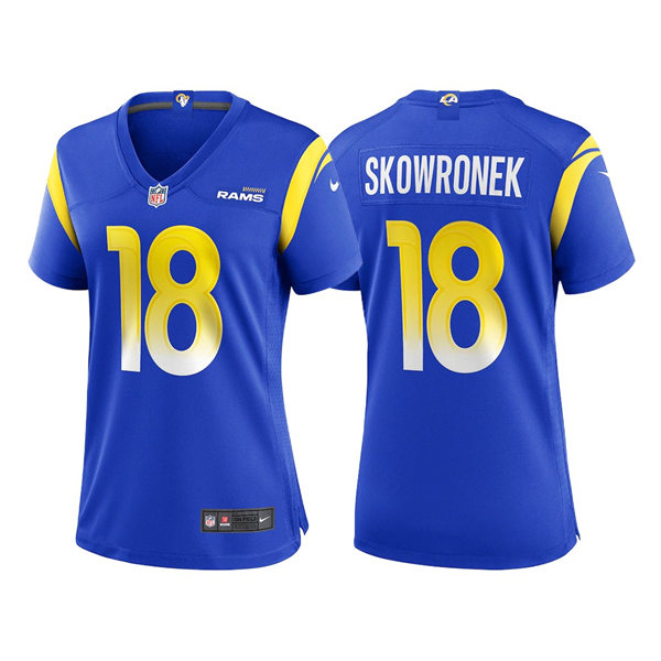 Womens Los Angeles Rams #18 Ben Skowronek Nike Royal Limited Jersey