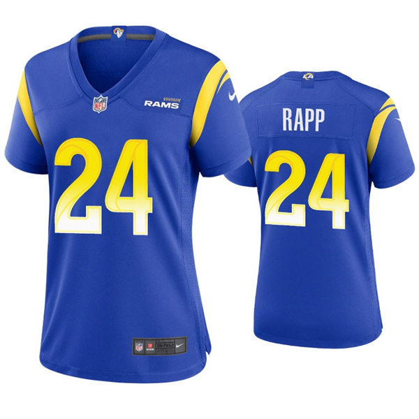 Womens Los Angeles Rams #24 Taylor Rapp Nike Royal Limited Jersey