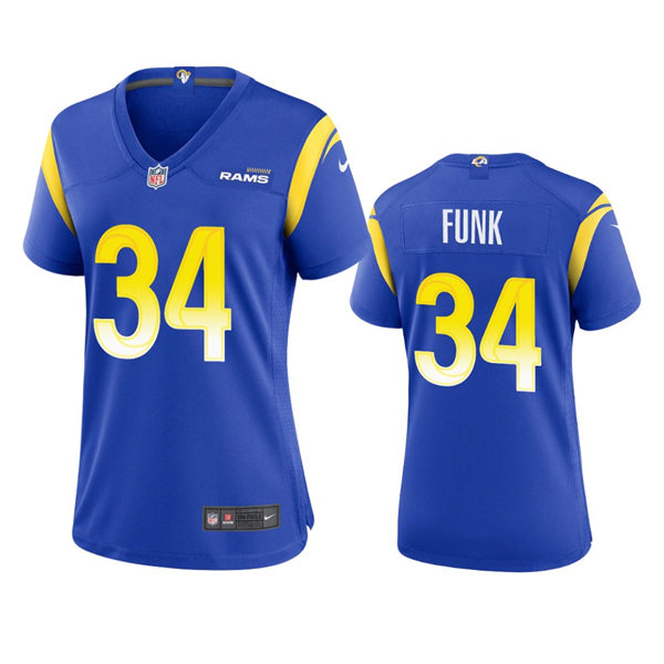 Womens Los Angeles Rams #34 Jake Funk Nike Royal Limited Jersey