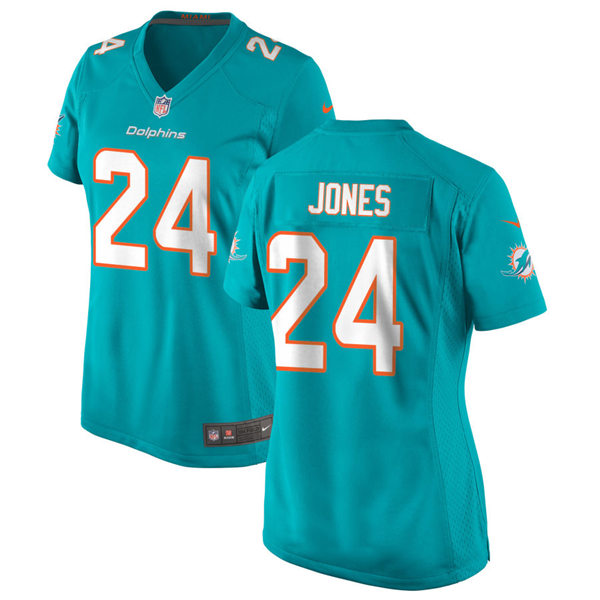 Womens Miami Dolphins #24 Byron Jones Nike Aqua Vapor Limited Jersey
