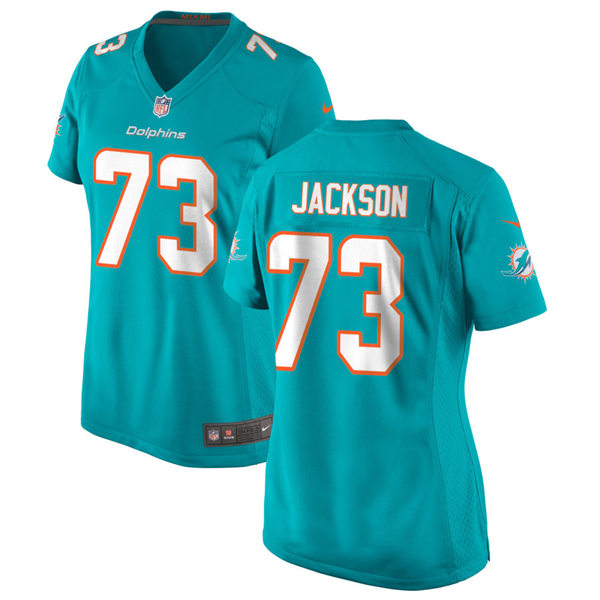 Womens Miami Dolphins #73 Austin Jackson Nike Aqua Vapor Limited Jersey
