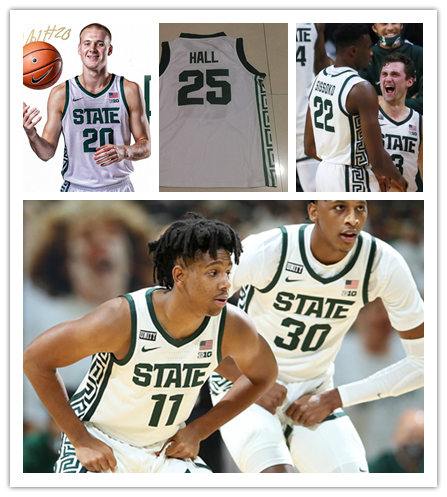 Womens Michigan State Spartans Custom Cassius Winston Aaron Henry Matt McQuaid Denzel Valentine Draymond Green Nike 202