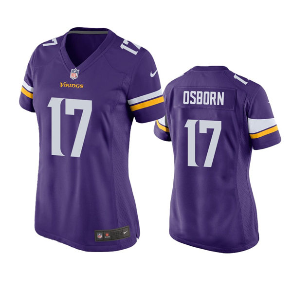 Womens Minnesota Vikings #17 K. J. Osborn Nike Purple Limited Jersey