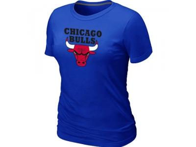 Womens NBA Chicago Bulls Big & Tall Primary Logo Blue T-Shirt